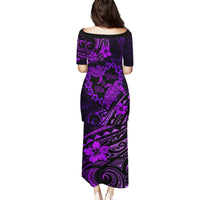 Polynesian Turtle Valentine Puletasi You And Me Purple Hibiscus Heart LT01 - Polynesian Pride