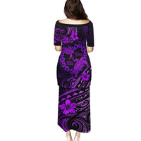 Polynesian Turtle Valentine Puletasi You And Me Purple Hibiscus Heart LT01 - Polynesian Pride