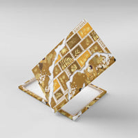 Hawaii Japanese Culture Gold Canvas Wall Art Spring Cranes Aloha Pattern LT01 With Frame Gold - Polynesian Pride
