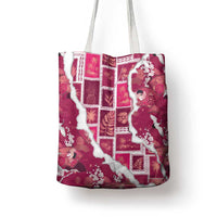 Hawaii Japanese Culture Pink Tote Bag Spring Cranes Aloha Pattern LT01 - Polynesian Pride