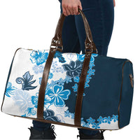 Blue Hibiscus Plumeria Floral Travel Bag - Polynesian Pride