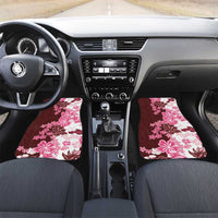 Pink Hibiscus Plumeria Floral Car Mats - Polynesian Pride