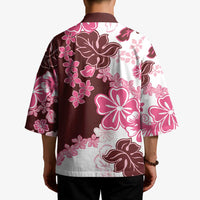 Pink Hibiscus Plumeria Floral Kimono - Polynesian Pride