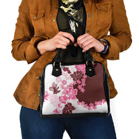 Pink Hibiscus Plumeria Floral Shoulder Handbag - Polynesian Pride