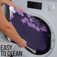 Purple Hibiscus Plumeria Floral Bathroom Set - Polynesian Pride