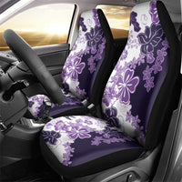 Purple Hibiscus Plumeria Floral Car Seat Cover LT01 - Polynesian Pride