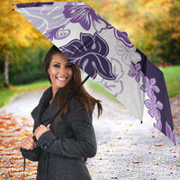 Purple Hibiscus Plumeria Floral Umbrella - Polynesian Pride