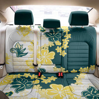 Yelow Teal Hibiscus Plumeria Floral Back Car Seat Cover LT01 - Polynesian Pride