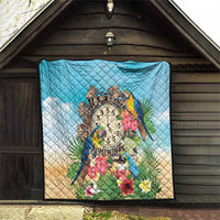 It's 5 o'clock Somewhere Quilt Hawaiian Tropical Parrots - Polynesian Pride