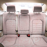 Polynesian Tiare Monstera Soft Pink Back Car Seat Cover Liquid Style - Polynesian Pride