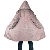 Polynesian Tiare Monstera Soft Pink Cloak Liquid Style LT01 Unisex Pink - Polynesian Pride