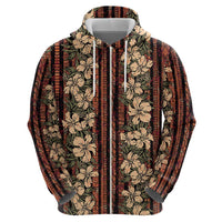 Hawaii Hibiscus Hoodie Retro Style - Polynesian Pride