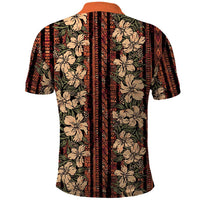 Hawaii Hibiscus Polo Shirt Retro Style - Polynesian Pride