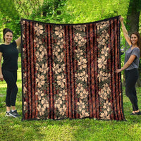 Hawaii Hibiscus Quilt Retro Style - Polynesian Pride