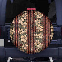 Hawaii Hibiscus Spare Tire Cover Retro Style - Polynesian Pride