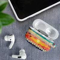 Hawaii Beach Landscape Time-Lapse AirPods Case Tropical Plumeria Flowers - Polynesian Pride