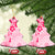 Fiji Masi With Hibiscus Tapa Tribal Ceramic Ornament Pink Pastel LT01 Christmas Tree Pink - Polynesian Pride