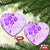 Fiji Masi With Hibiscus Tapa Tribal Ceramic Ornament Purple Pastel LT01 Heart Purple - Polynesian Pride