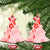 Fiji Masi With Hibiscus Tapa Tribal Ceramic Ornament Red Pastel LT01 Christmas Tree Red - Polynesian Pride
