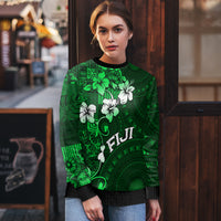 Fiji Masi Ugly Christmas Sweater Fijian Hibiscus Tapa Green Version LT01 - Polynesian Pride