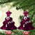 Fiji Masi Ceramic Ornament Fijian Hibiscus Tapa Pink Version LT01 Christmas Tree Pink - Polynesian Pride