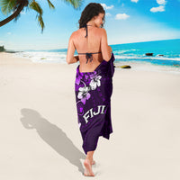 Fiji Masi Sarong Fijian Hibiscus Tapa Purple Version LT01 - Polynesian Pride