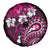 Fiji Masi Paisley With Hibiscus Tapa Spare Tire Cover Pink Version LT01 - Polynesian Pride