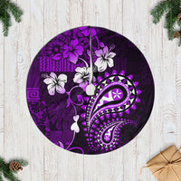 Fiji Masi Paisley Tree Skirt Fijian Hibiscus Tapa Purple Version LT01 Casual Tree Skirts Purple - Polynesian Pride
