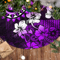 Fiji Masi Paisley Tree Skirt Fijian Hibiscus Tapa Purple Version LT01 - Polynesian Pride