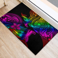 LGBT History Month Rubber Doormat Polynesian Hammerhead Shark LT01 - Polynesian Pride