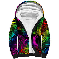 LGBT History Month Sherpa Hoodie Polynesian Hammerhead Shark LT01 Unisex Rainbow - Polynesian Pride
