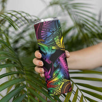 LGBT History Month Skinny Tumbler Polynesian Hammerhead Shark LT01 - Polynesian Pride