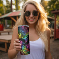 LGBT History Month Skinny Tumbler Polynesian Hammerhead Shark LT01 - Polynesian Pride