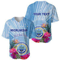 Micronesia Culture Day Baseball Jersey Tribal Pattern Tropical Style LT01 - Polynesian Pride