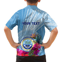 Micronesia Culture Day Family Matching Short Sleeve Bodycon Dress and Hawaiian Shirt Tribal Pattern Tropical Style LT01 - Polynesian Pride