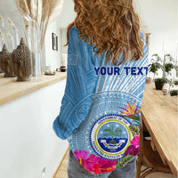 Micronesia Culture Day Women Casual Shirt Tribal Pattern Tropical Style LT01 - Polynesian Pride