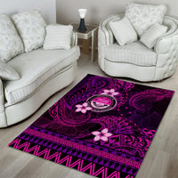 FSM Culture Day Area Rug Tribal Pattern Pink Version LT01 - Polynesian Pride