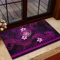 FSM Culture Day Rubber Doormat Tribal Pattern Pink Version LT01 - Polynesian Pride