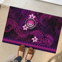 FSM Culture Day Rubber Doormat Tribal Pattern Pink Version LT01 - Polynesian Pride