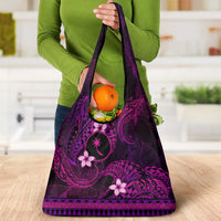 FSM Chuuk State Grocery Bag Tribal Pattern Pink Version LT01 - Polynesian Pride