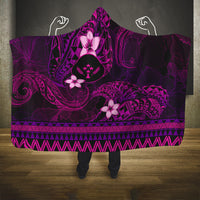 FSM Kosrae State Hooded Blanket Tribal Pattern Pink Version LT01 One Size Pink - Polynesian Pride