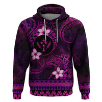 FSM Kosrae State Hoodie Tribal Pattern Pink Version LT01 Pullover Hoodie Pink - Polynesian Pride