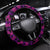 FSM Pohnpei State Steering Wheel Cover Tribal Pattern Pink Version LT01 Universal Fit Pink - Polynesian Pride