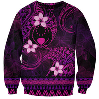 FSM Pohnpei State Sweatshirt Tribal Pattern Pink Version LT01 Unisex Pink - Polynesian Pride