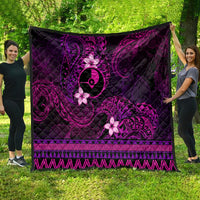 FSM Yap State Quilt Tribal Pattern Pink Version LT01 - Polynesian Pride