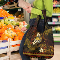 FSM Culture Day Grocery Bag Tribal Pattern Gold Version LT01 - Polynesian Pride