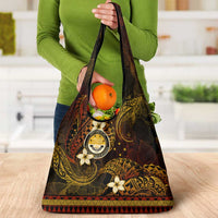 FSM Culture Day Grocery Bag Tribal Pattern Gold Version LT01 - Polynesian Pride