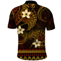 FSM Culture Day Polo Shirt Tribal Pattern Gold Version LT01 - Polynesian Pride
