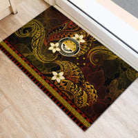 FSM Culture Day Rubber Doormat Tribal Pattern Gold Version LT01 - Polynesian Pride