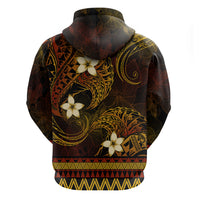 FSM Culture Day Zip Hoodie Tribal Pattern Gold Version LT01 - Polynesian Pride